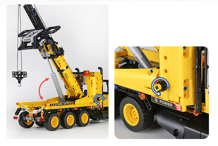 Klocki konstrukcyjne Mould King 17011 Holownik ciężarowy zabawka budowlana 1277 elementów