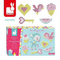 Zestaw kreatywny Cudowne kryształki Naklejki 7+, Janod J07884