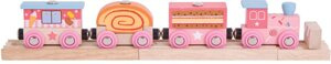 Drewniana kolejka dla dzieci Ekspres Cukierkowy Bigjigs Rail BJT471