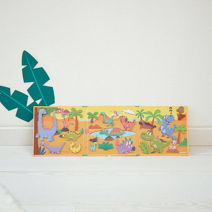 Magnetyczna układanka Dinozaury Magneti'stories J05450 Janod