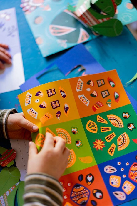 Zestaw kreatywny Przestrzenne kartki pop-up 3D Zwierzęta 6+ J07987-Janod, zestaw artystyczny