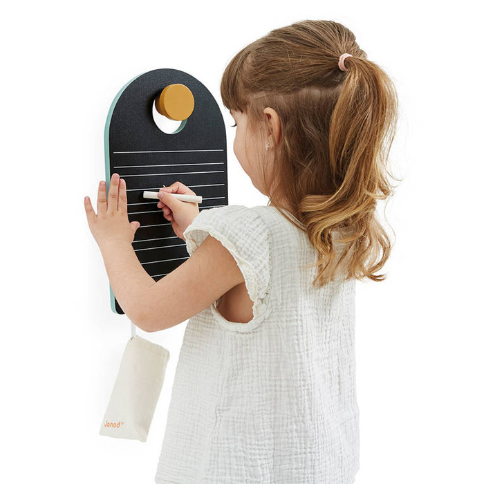 Przenośna dwustronna tablica z akcesoriami Janod J09634