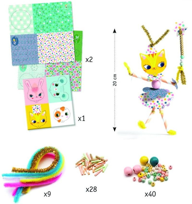 Zestaw artystyczny Wróżki Djeco DJ08976 Zrób to sam