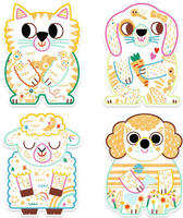 Zestaw magiczne kolorowanki Zwierzęta domowe Djeco DJ00061