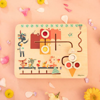 Drewniana tablica labirynt sensoryczny Lodziarnia 83378 Lilliputiens