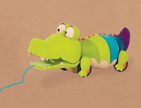 Zabawka do ciągnięcia Głodny krokodylek BX1674- B.toys, zabawka na sznurku