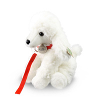 Pluszowy Pudel ze smyczą 28 cm Rappa 242500 realistyczna i ekologiczna Maskotka dla dzieci