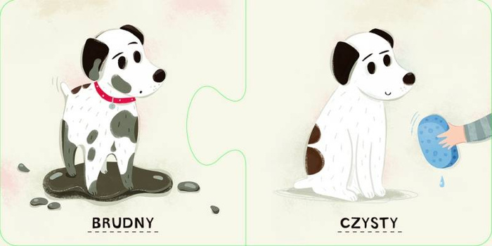 Pucio. Przeciwieństwa Nasza Księgarnia, puzzle dla dzieci