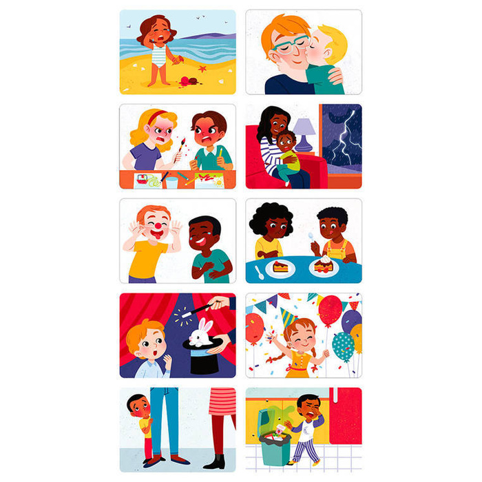 Magnetyczna układanka Emocje, Janod J08038