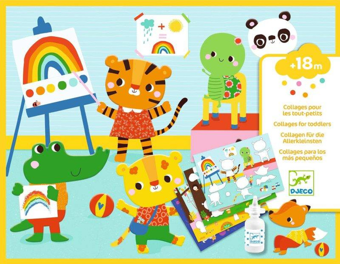 Zestaw art. PIERWSZE KOLAŻE- MÓJ DZIEŃ DJ09873-Djeco, zestaw artystyczny dla dzieci