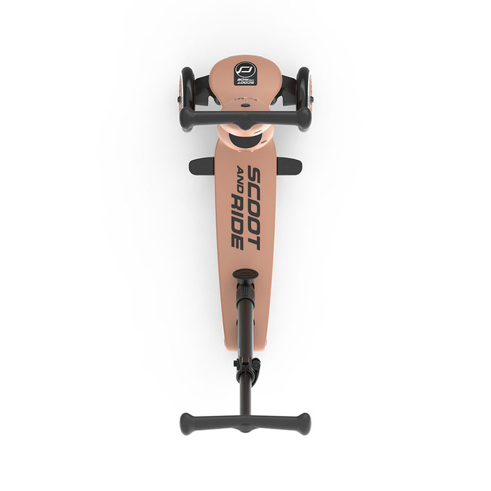 SCOOTANDRIDE Highwaykick 1 Push and Go 2w1 Jeździk i hulajnoga z rączką do prowadzenia 1-5 lat Mocha