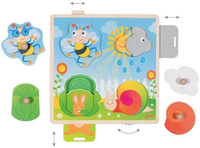 Drewniana układanka interaktywna W ogrodzie Goki 57340