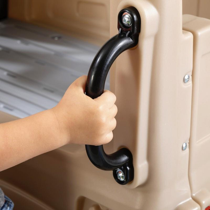 Plac Zabaw Safari Truck ze zjeżdżalnią i lornetką STEP2 samochód terenowy do wspinaczki i zabawy na świeżym powietrzu