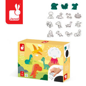 Zestaw kreatywny Stempelki Dinozaury 15 szt. Janod J07721