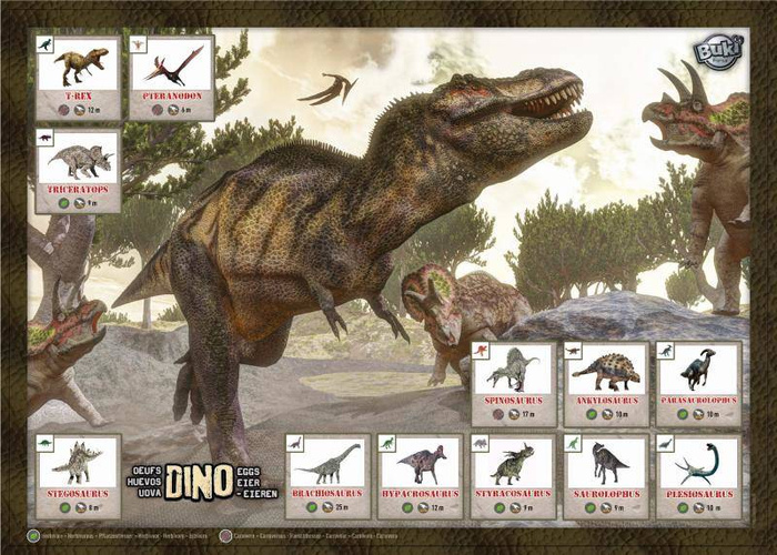 Mega paka jajek dinozaura - 12 sztuk 2138-Buki, nauka i zabawa dla dzieci