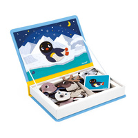 Układanka magnetyczna dla dzieci Zwierzęta polarne Magnetibook J02599 Janod  