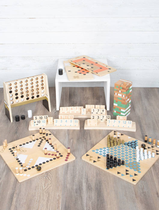 Drewniane gry planszowe Węże i drabiny Ludo Gold Edition 12218-Small Foot