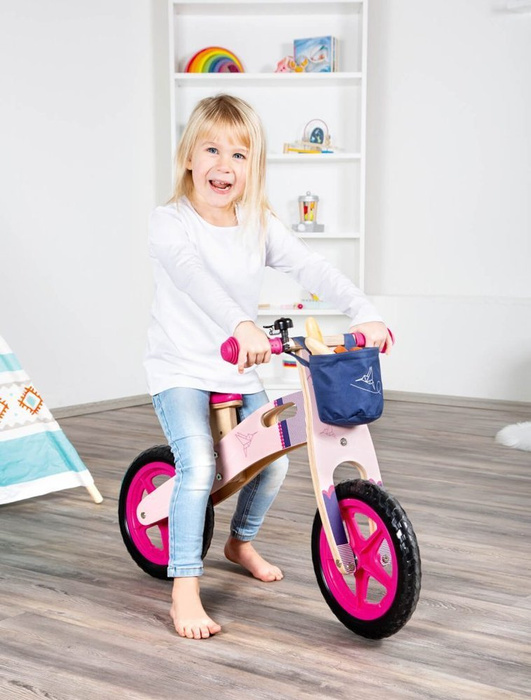 Rowerek biegowy dla dzieci Koliberek z papieru z regulacją wysokości 11613-Small Foot, rowerki bez pedałów