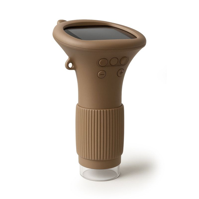 Mikroskop dla dzieci KidLupe kieszonkowy z ekranem LCD brązowy Kidinex