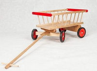 Drewniany wóz drabiniasty dla dzieci Mumbee 53307 pojazd dla dzieci