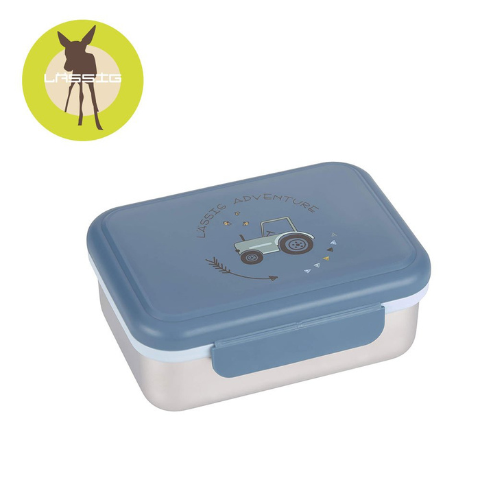 Lunchbox ze stali nierdzewnej Adventure Traktor 1210029496-Lassig, pudełka śniadaniowe
