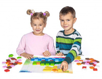 Drewniane klocki 100 szt układanka Pixelino Maxi Erzi 42292