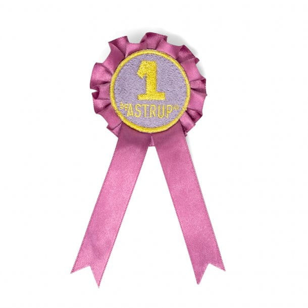 Rozeta dla konia na kiju 2 sztuki różowa i niebieska akcesoria do Hobby Horse Astrup 84223