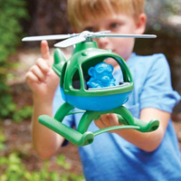 Helikopter Zielony miś za sterem, GTHELB1060-Green Toys, zabawki dla chłopca