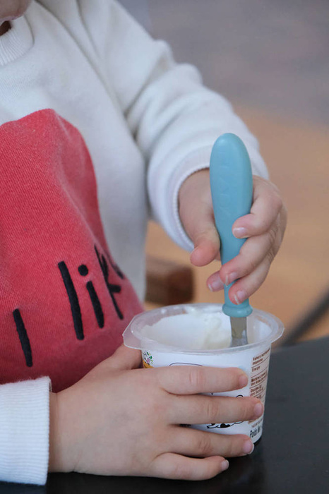 Sztućce dla dzieci ze stali nierdzewnej Airy Green Beaba 913461