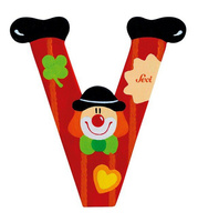 Głoska Clown "V", 81758-Sevi, nauka literek dla dzieci, alfabet