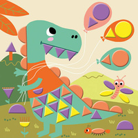 Zestaw kreatywny Naklejki geometryczne My arts crafts Janod J07740