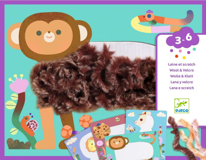 Zestaw artystyczny Puszyści Przyjaciele Djeco DJ09128