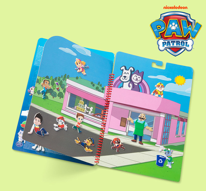 Naklejki wielorazowe Psi Patrol Puffy Sticker - Adventure Bay Melissa and Doug 33256
