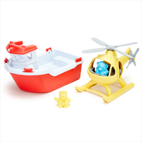 Łódź ratunkowa z helikopterem wodny Patrol GTPTRB11155-Green Toys, statki