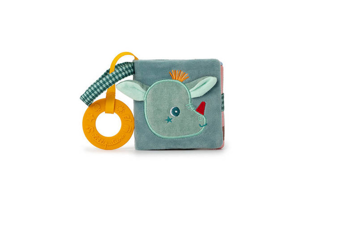 Miękka książeczka aktywizująca z mini gryzakiem Smok Joe 83496 LILLIPUTIENS