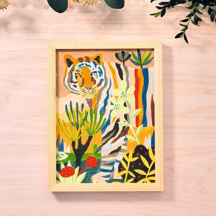 Zestaw artystyczny dla dorosłych Tygrys w zaroślach Atelier Grands Augustins Atelier 22 Djeco GA10022