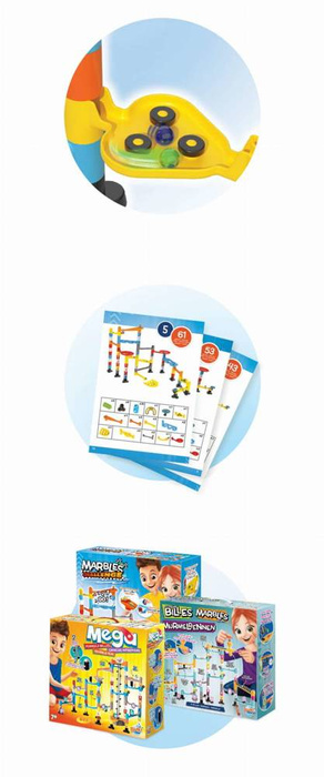 Kulodrom z kulkami dla dzieci WYŚCIG PM858-Buki, zabawki konstrukcyjne