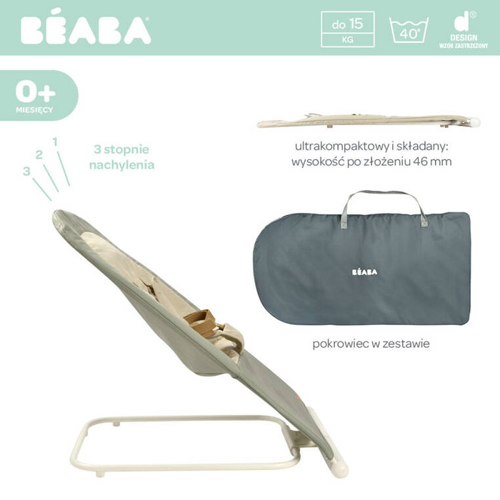 Leżaczek składany Eazy Relax Lichen Beaba 915055