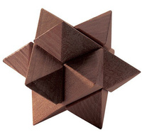 Zestaw Djeco z 6 drewnianymi zabawkami logiczno-zręcznościowymi, Woodix, DJ08464-Djeco