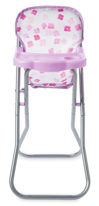 Krzesełko do karmienia lalki w kwiatki, Baby Stella, 153160-Manhattan Toy, akcesoria dla lalek
