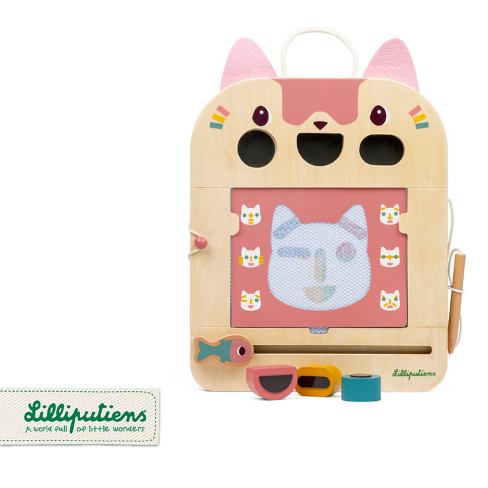 Znikopis Kotka Jeanne Lilliputiens 83650 drewniana sensoryczna Tablica do kreatywnej zabawy