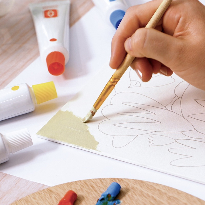 Zestaw artystyczny dla dorosłych Ryby i ptaki na tle kwiatów AGA Atelier 23 Djeco GA10023