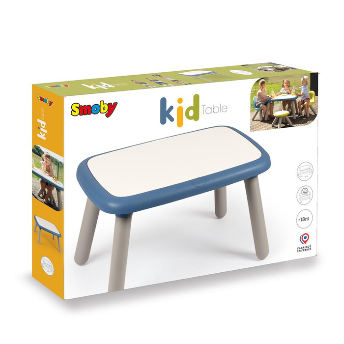 Stabilny Stolik dla dzieci Smoby 880407 ogrodowy niebieski do kreatywnych aktywności