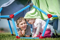 Drabinka dla dzieci Dome Climber Domowy plac zabaw Małpi gaj niebieska Lil' Monkey LM-D004 N12/21 Małpi Gaj