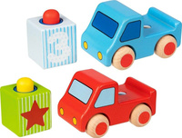 Samochód drewniany z klockiem z dźwiękiem 55899-Goki