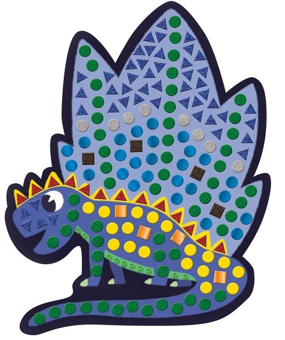 Zestaw kreatywny Mozaika Dinozaury 4+, Janod J07903