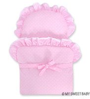 Wiklinowy wózek Biel i róż 71699530-My Sweet Baby, zabawki dla dziewczynek