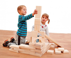 Klocki drewniane Maxi 41 elementów Erzi 41022