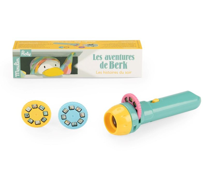 Latarka projektor PRZYGODY BERKA Moulin Roty 894392 zabawy w teatrzyk