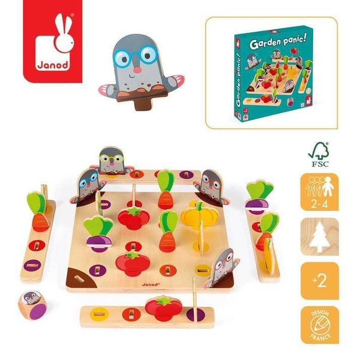 Gra dla dzieci Unikaj kreta J08246-Janod, zabawka edukacyjna